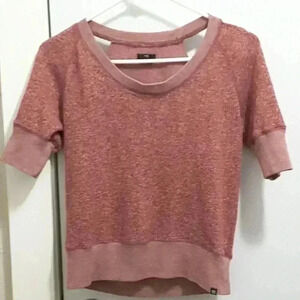DC short sleeve cutout top